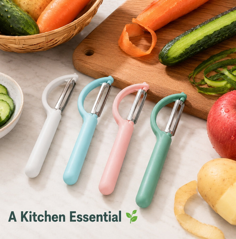Stainless Steel P-Type Fruit & Vegetable Peelers, 4 Pack – TIKA