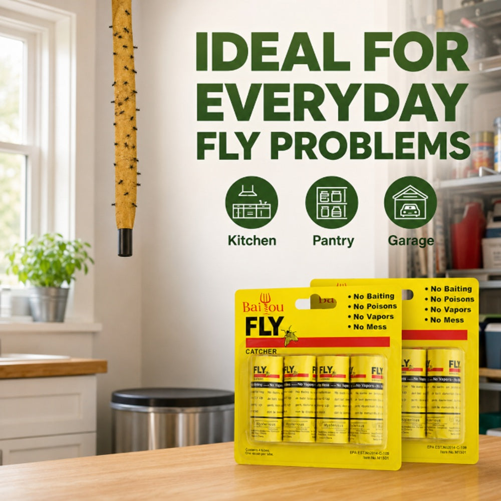 16-Pack Hanging Sticky Fly Strips | TIKA