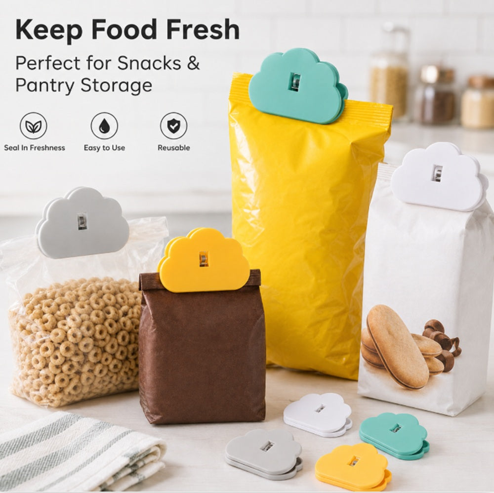 8-Pack Food Bag Sealing Clips for Snacks & Cereal | TIKA