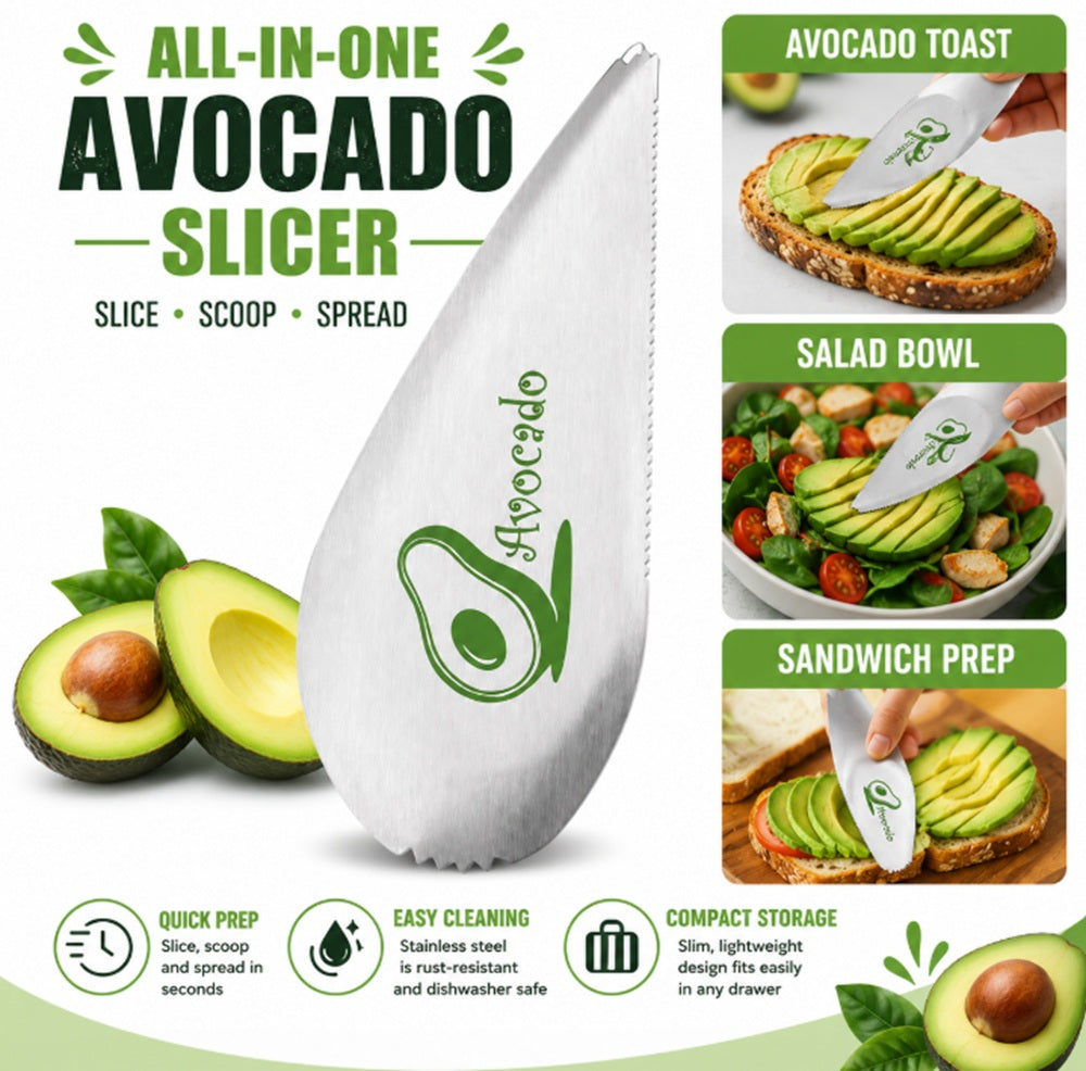 Stainless Steel Avocado Slicer, Pit Remover & Peeler – TIKA