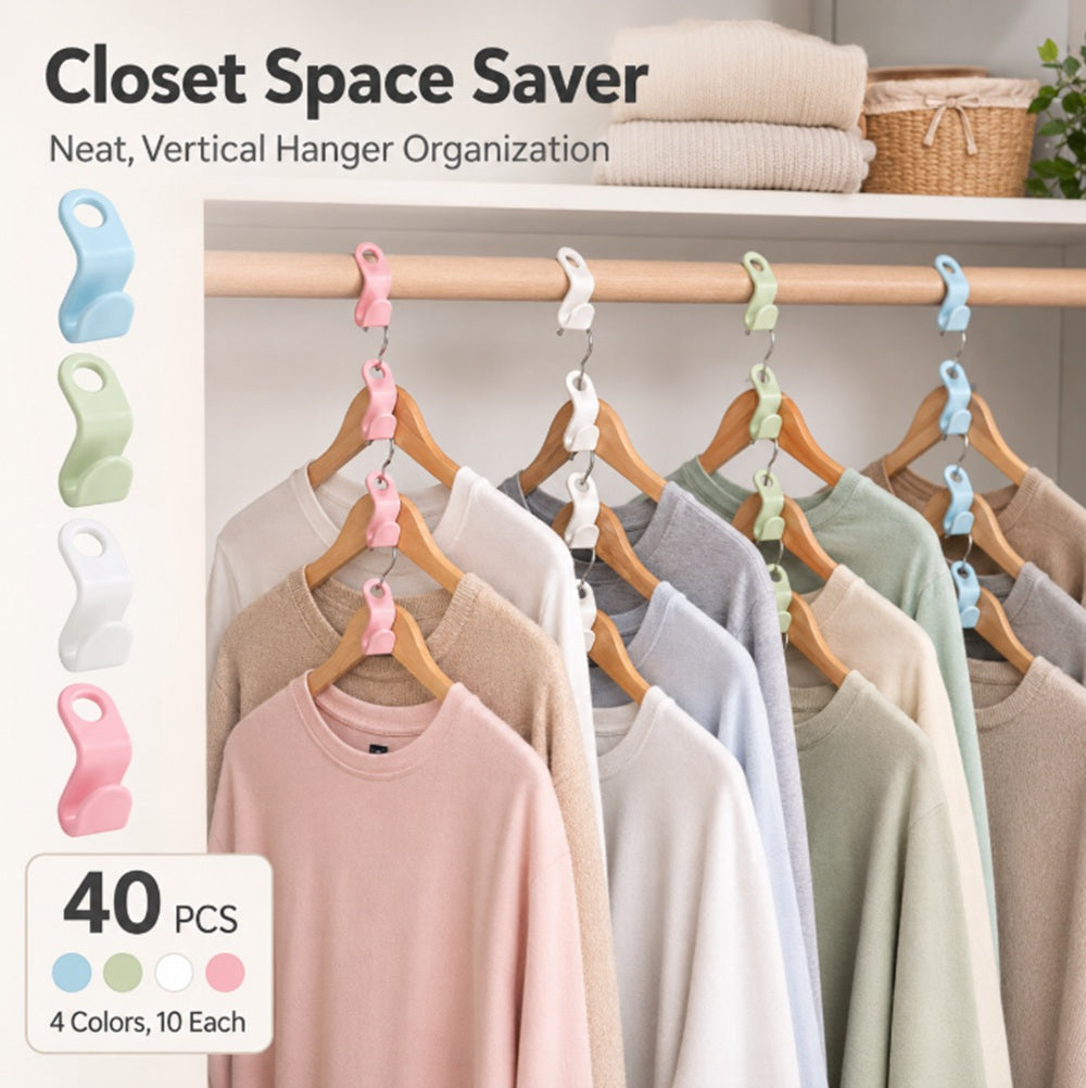 40-Pack Cascading Hanger Connector Hooks | TIKA