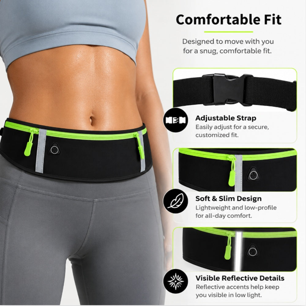 Adjustable Water-Resistant Running Belt Phone Pouch | TIKA