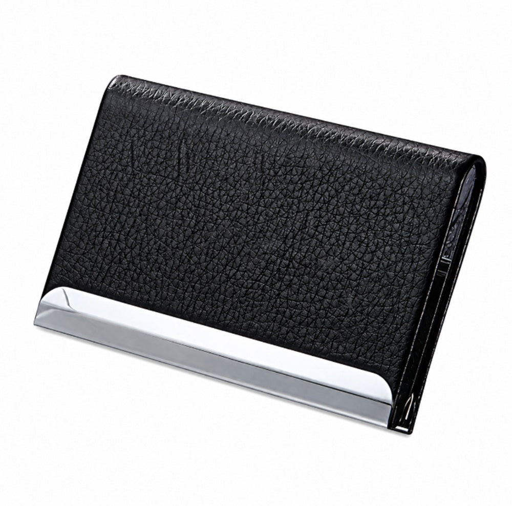 PU Leather & Metal Business Card Holder | TIKA