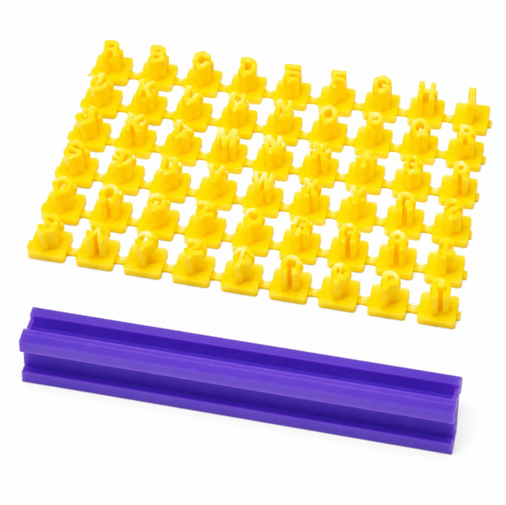 Alphabet & Number Cookie Stamp and Fondant Embosser Set | TIKA