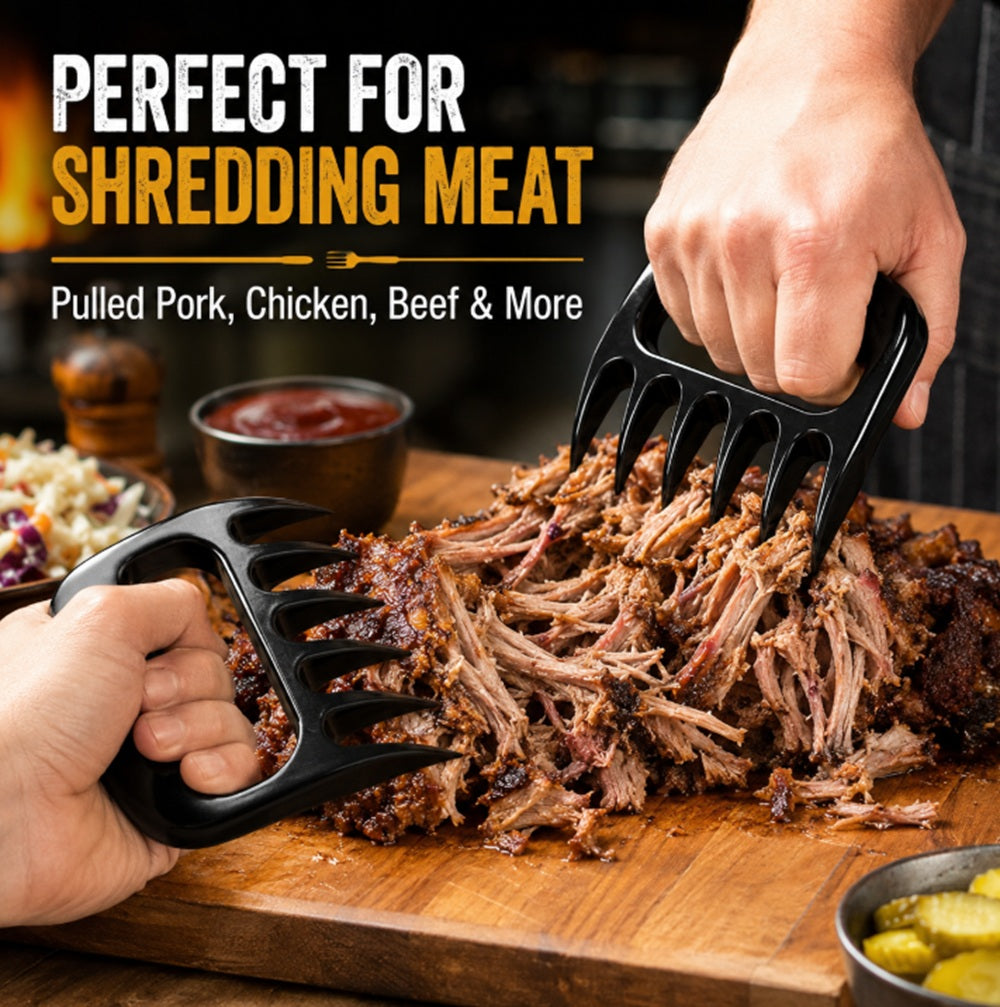 2-Piece Heavy-Duty Meat Shredder Claws for Pulled Pork & BBQ | TIKA