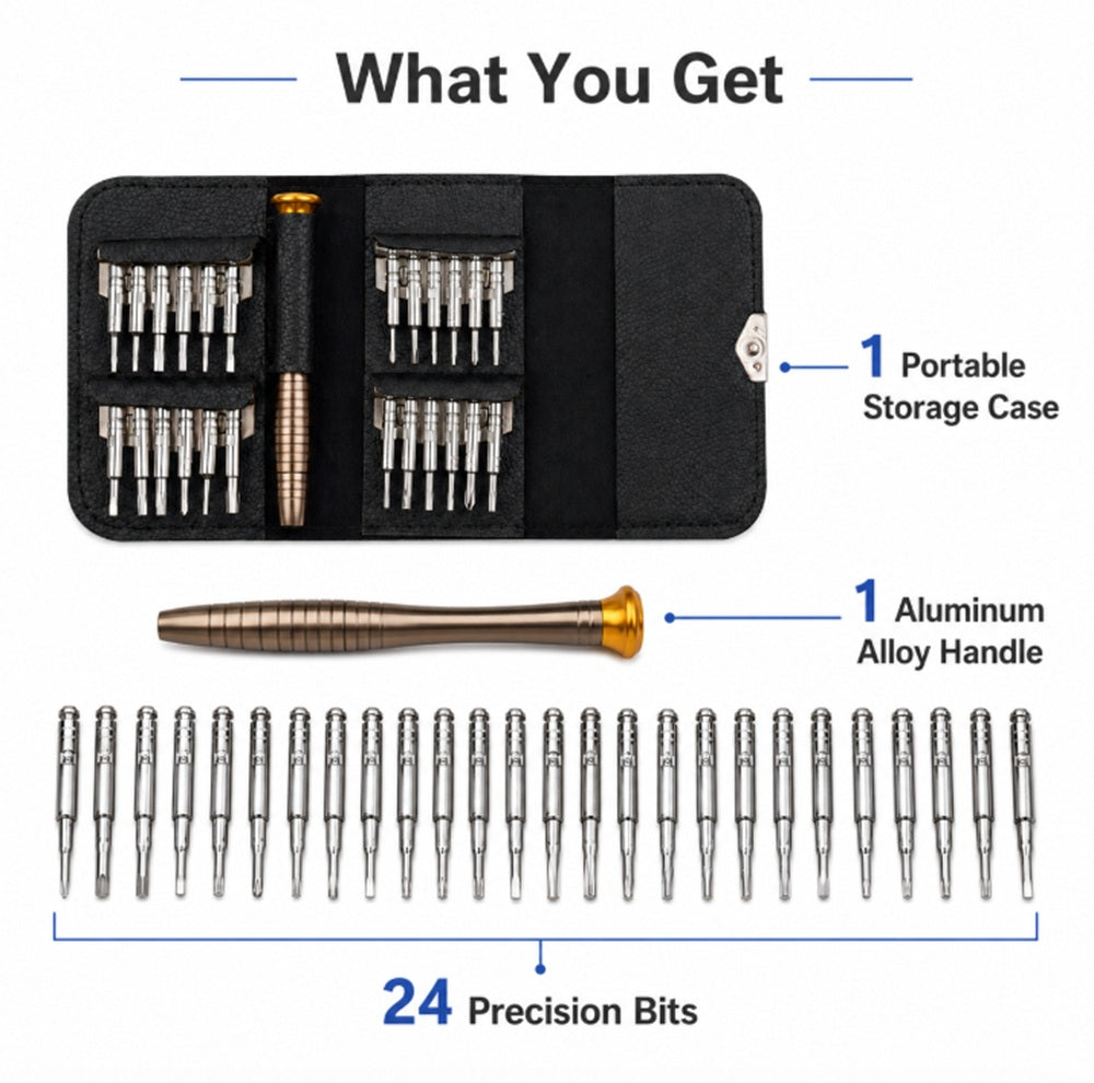 25-in-1 Precision Screwdriver Set for Electronics | TIKA