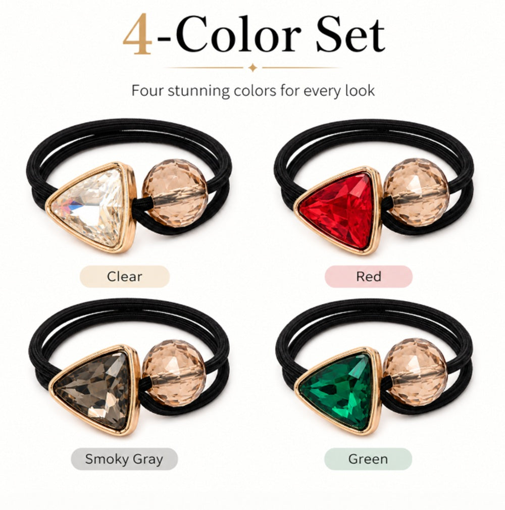 4-Pack Women's Fashion Hair Ties & Bracelet Bands | TIKA