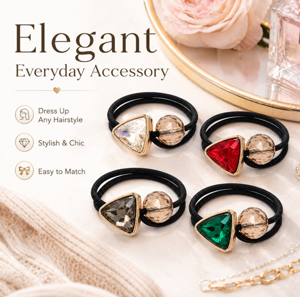 4-Pack Women's Fashion Hair Ties & Bracelet Bands | TIKA