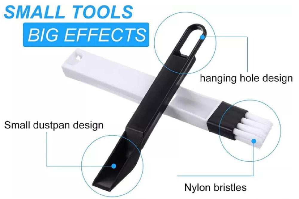 2-in-1 Crevice Cleaning Brush for Tracks & Keyboards | TIKA