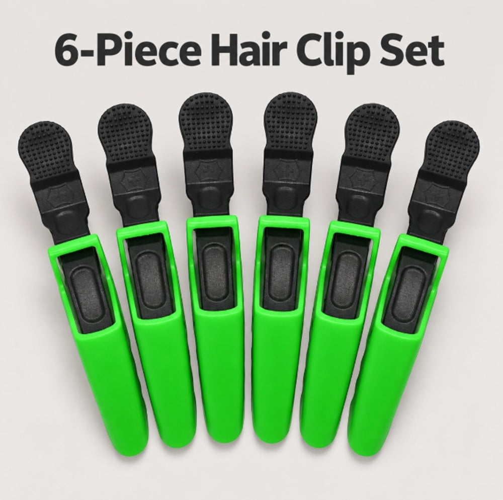6-Pack Salon Alligator Hair Sectioning Clips | TIKA
