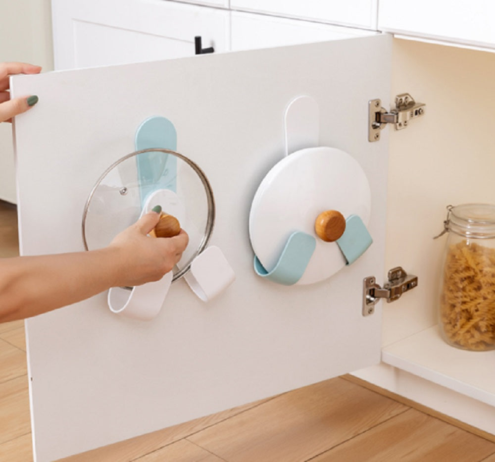 Adjustable Wall-Mounted Pot Lid Holder & Pan Lid Organizer | TIKA