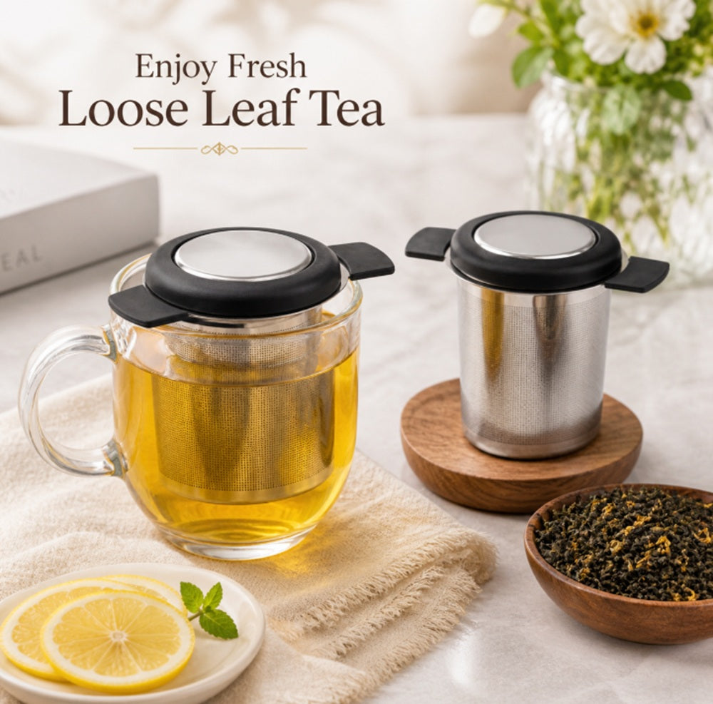 Stainless Steel Fine-Mesh Loose-Leaf Tea Infuser Strainer | TIKA