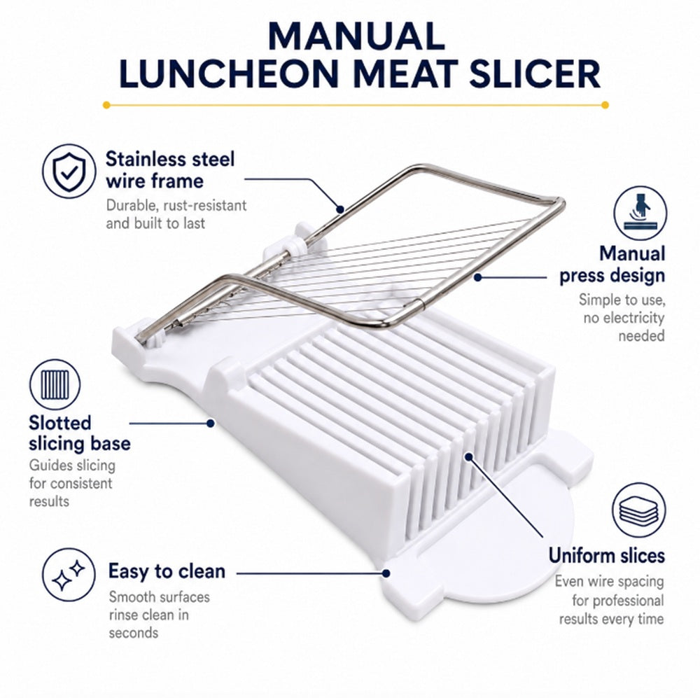 Stainless Steel Luncheon Meat & Egg Slicer Kitchen Cutter | TIKA