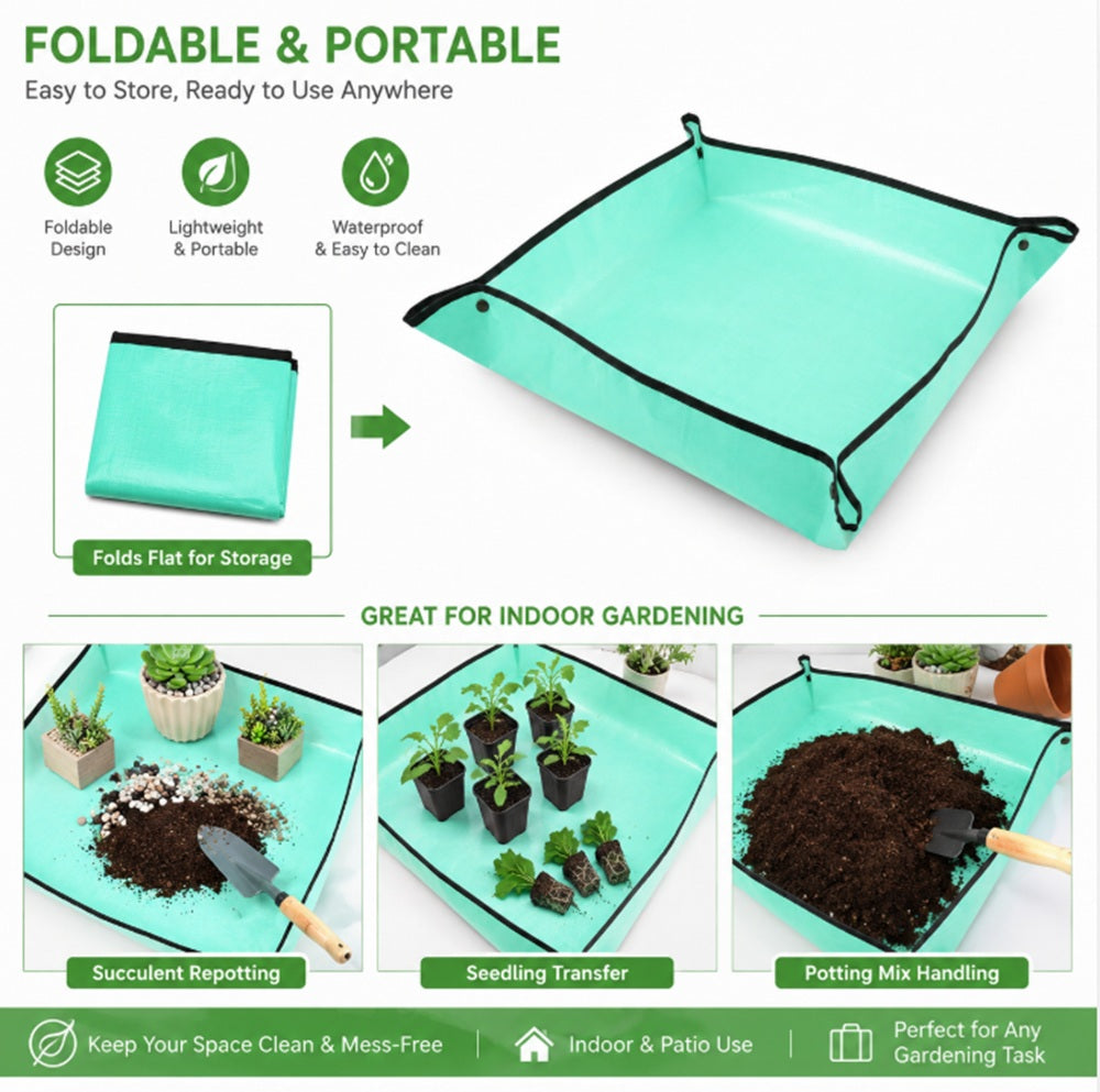 39in Foldable Waterproof Plant Repotting Mat | TIKA