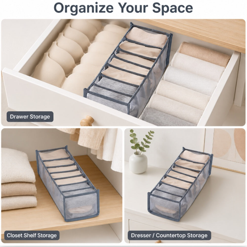 Foldable Drawer Organizer for Underwear, Bras & Socks | TIKA