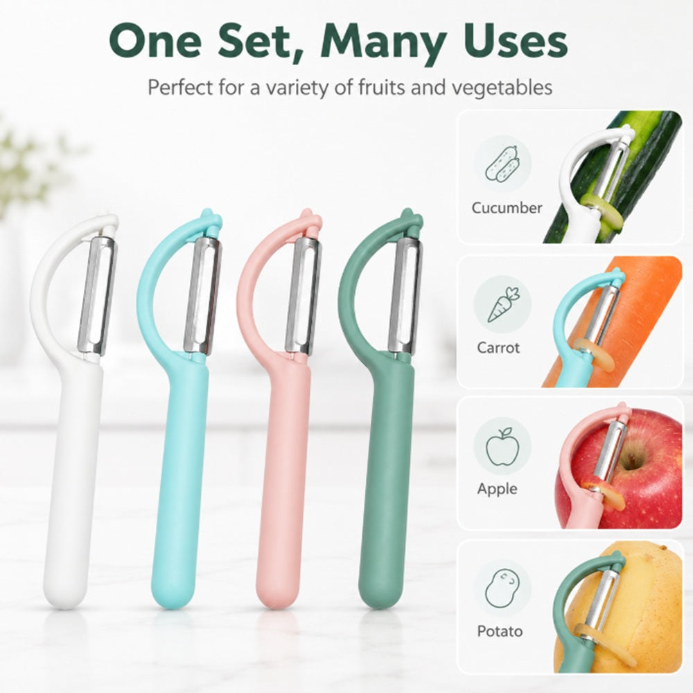 Stainless Steel P-Type Fruit & Vegetable Peelers, 4 Pack – TIKA