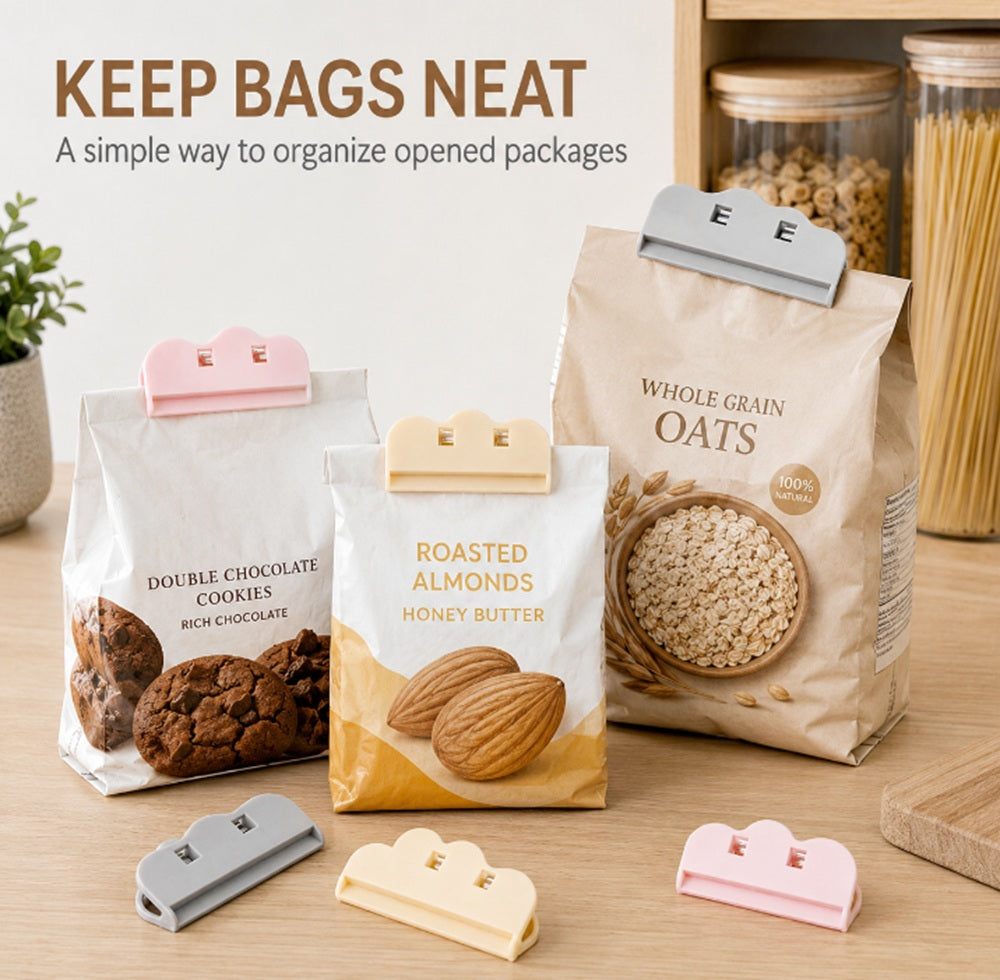 6-Pack Food Storage Sealing Clips for Snack Bags | TIKA