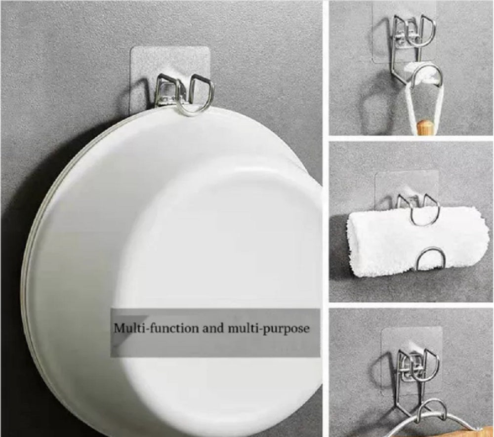 4-Pack Multifunction Bathroom Wall Hooks | TIKA
