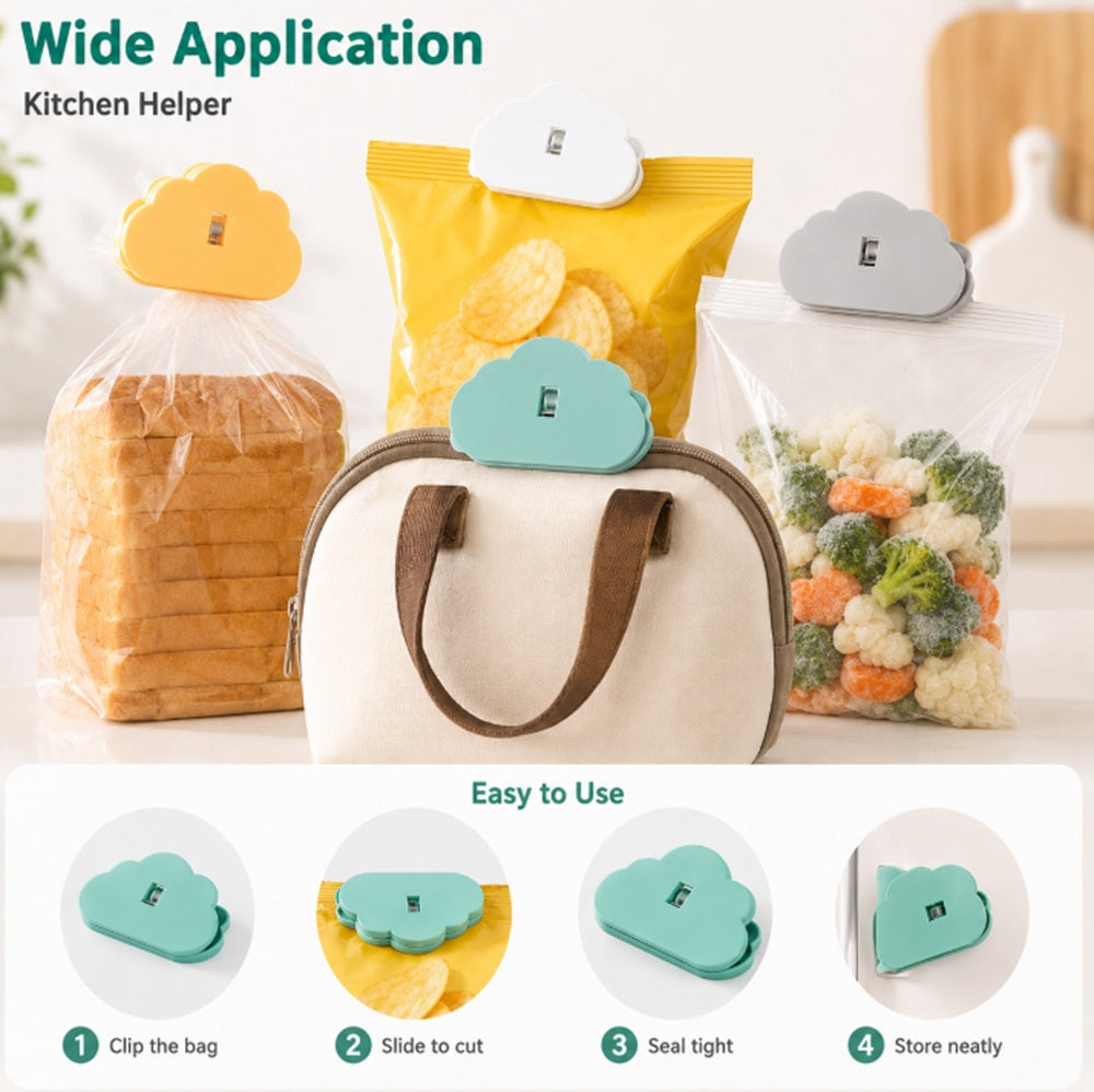 8-Pack Food Bag Sealing Clips for Snacks & Cereal | TIKA