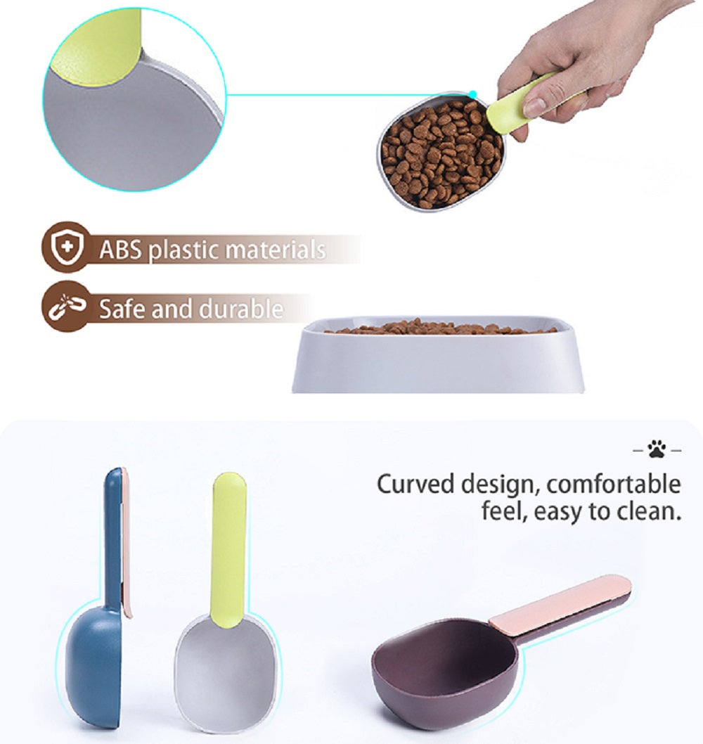Pet Food Scoop with Bag Sealing Clip | TIKA