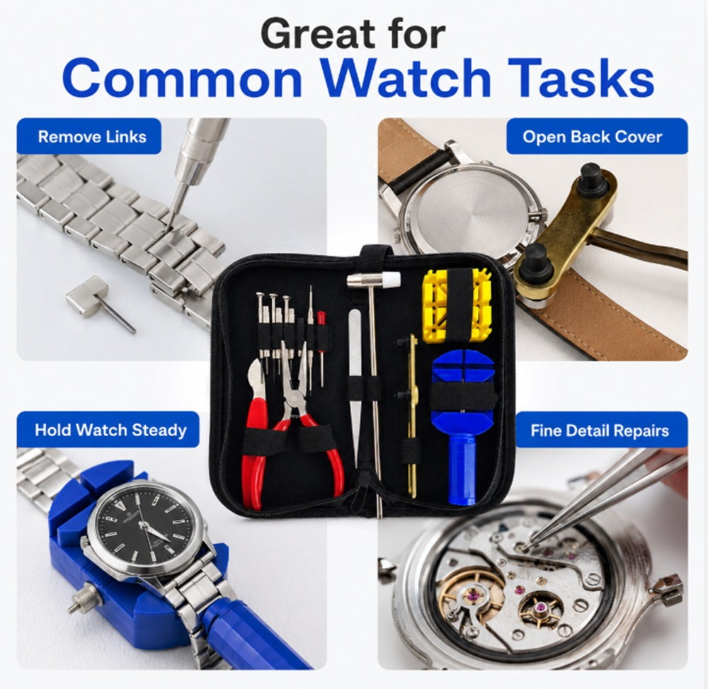 16-Piece Watch Repair Tool Kit | TIKA
