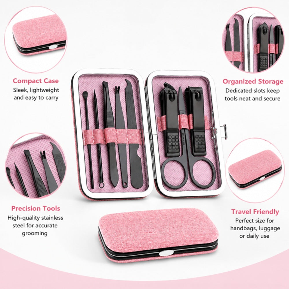 8-Piece Stainless Steel Manicure & Pedicure Set | TIKA