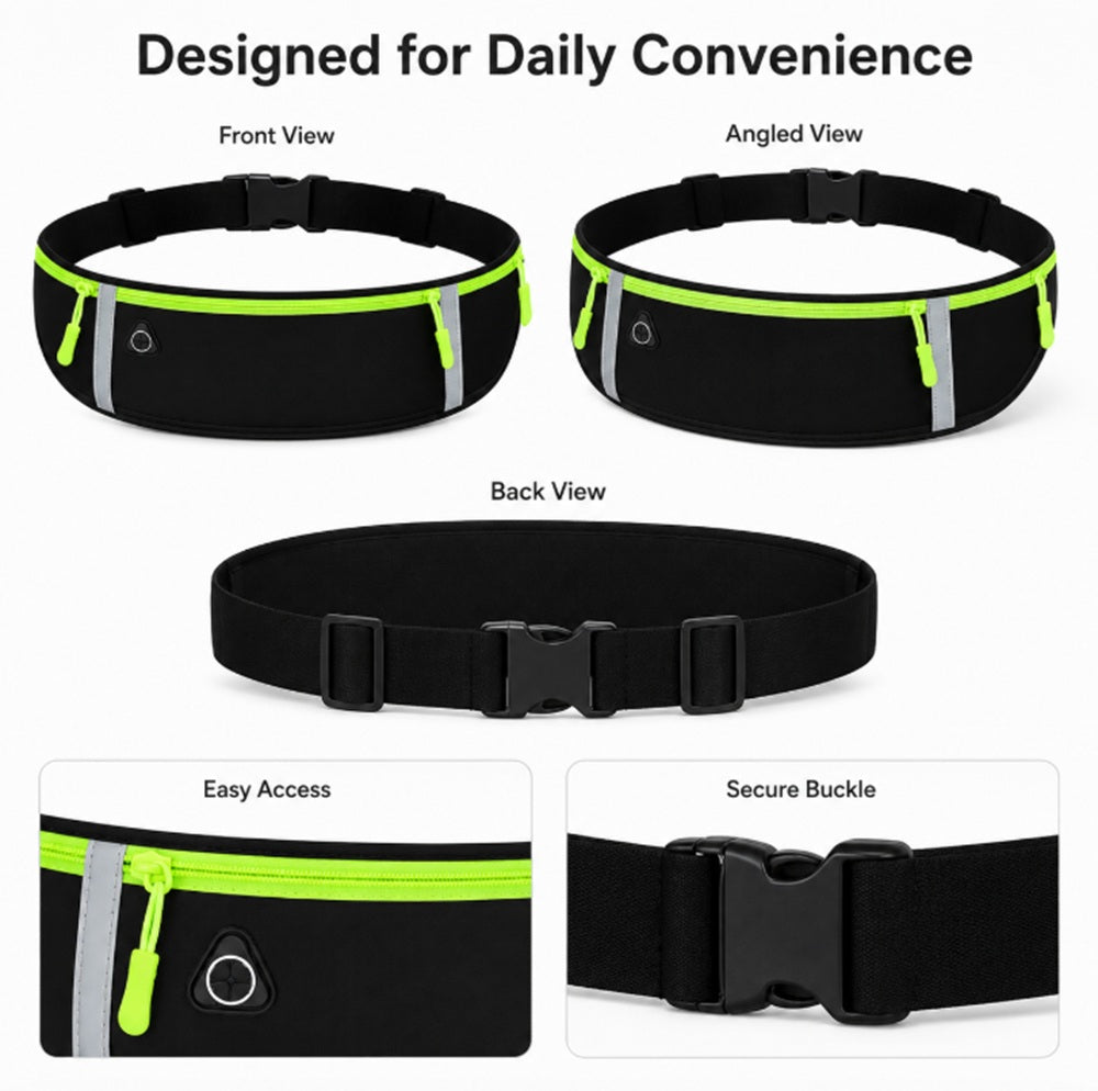 Adjustable Water-Resistant Running Belt Phone Pouch | TIKA