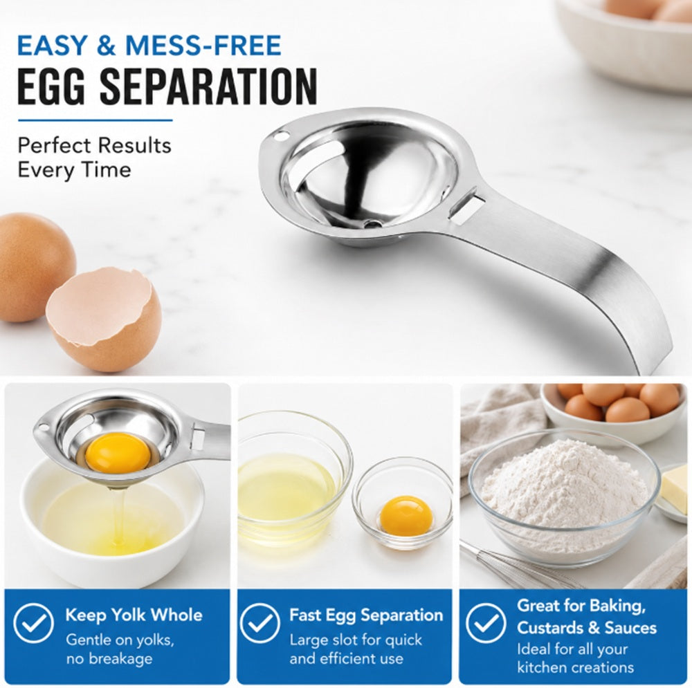 Egg Yolk & White Separator Sieve for Baking | TIKA