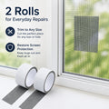 2-Pack Self-Adhesive Fiberglass Screen Repair Tape | TIKA