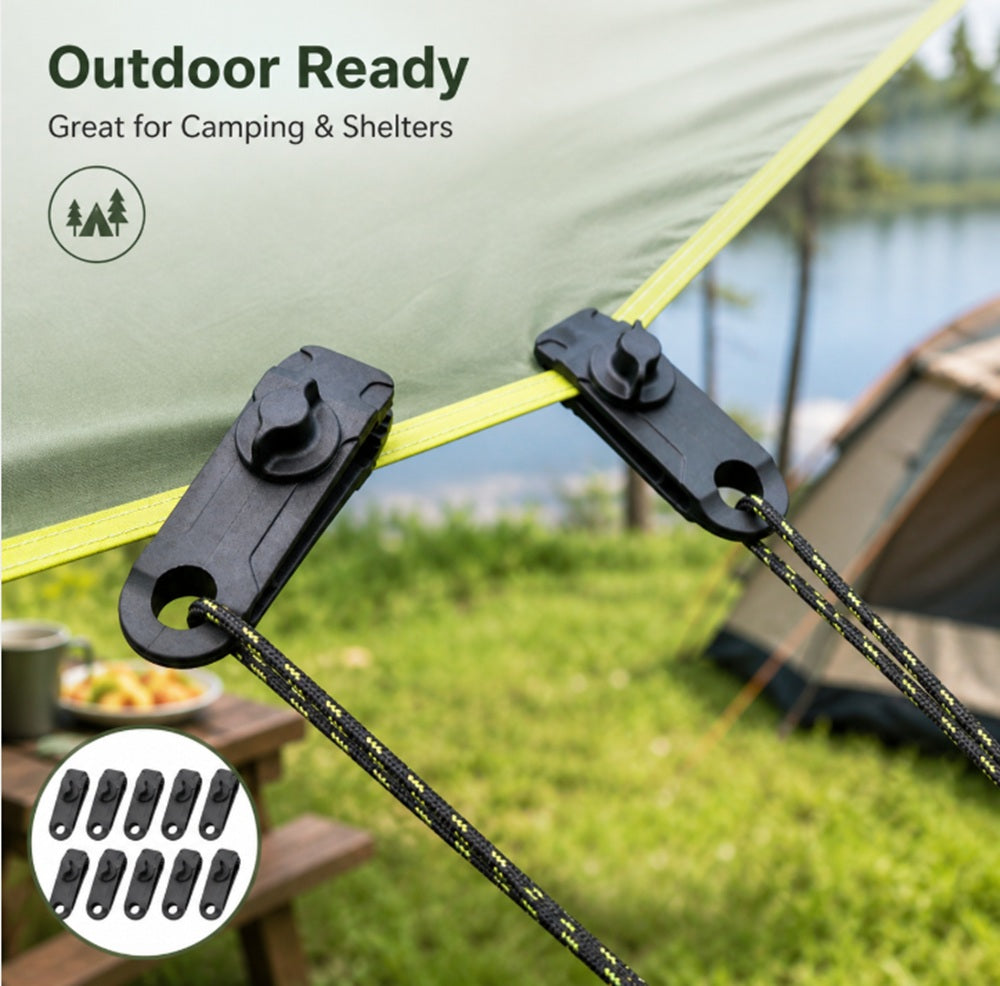 10-Pack Reusable Heavy-Duty Tarp Clips | TIKA