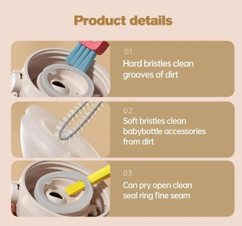 3-Pack 3-in-1 Bottle and Cup Cleaning Brushes | TIKA