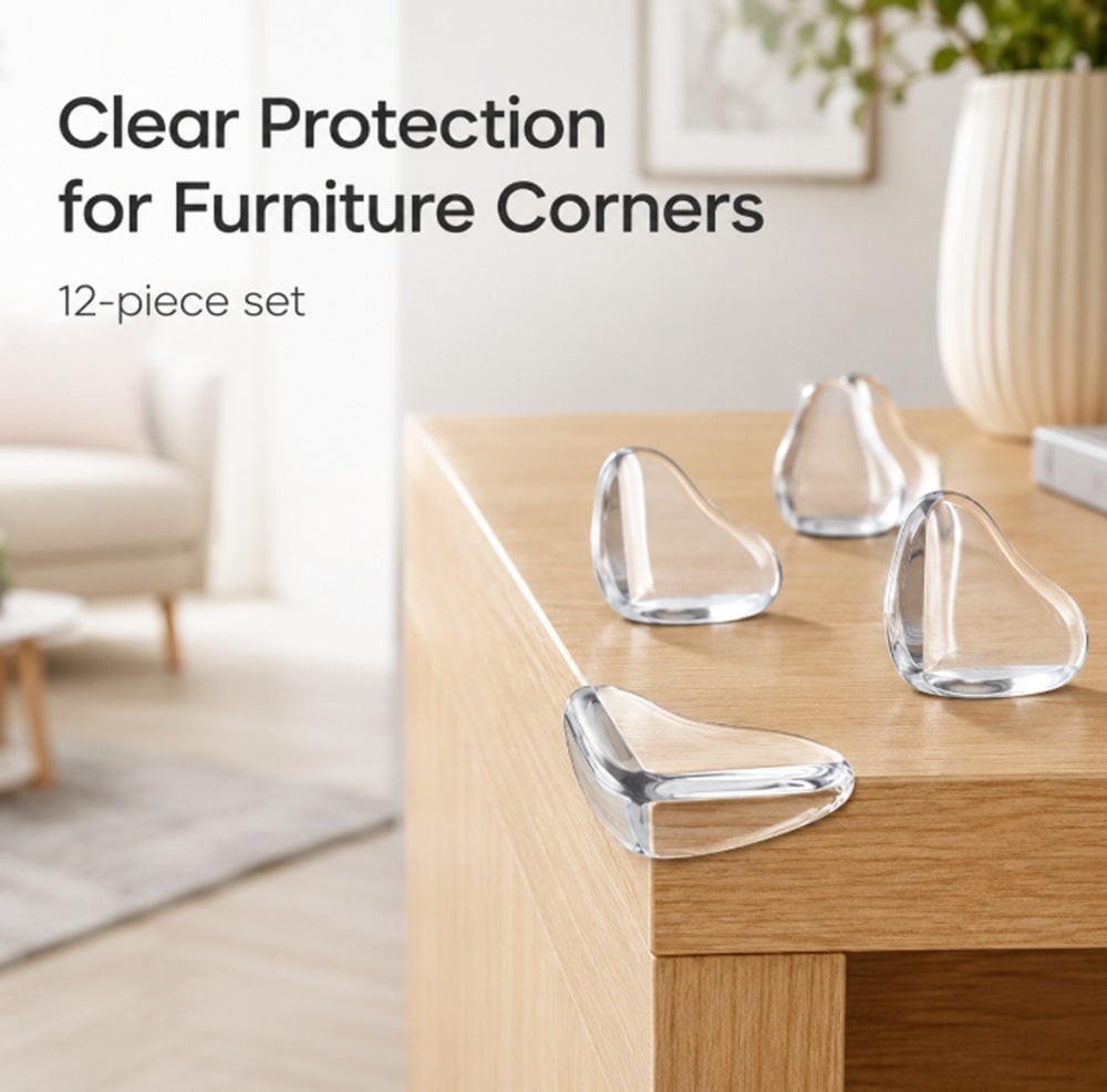 12-Pack Soft Silicone Table Corner Protectors | TIKA