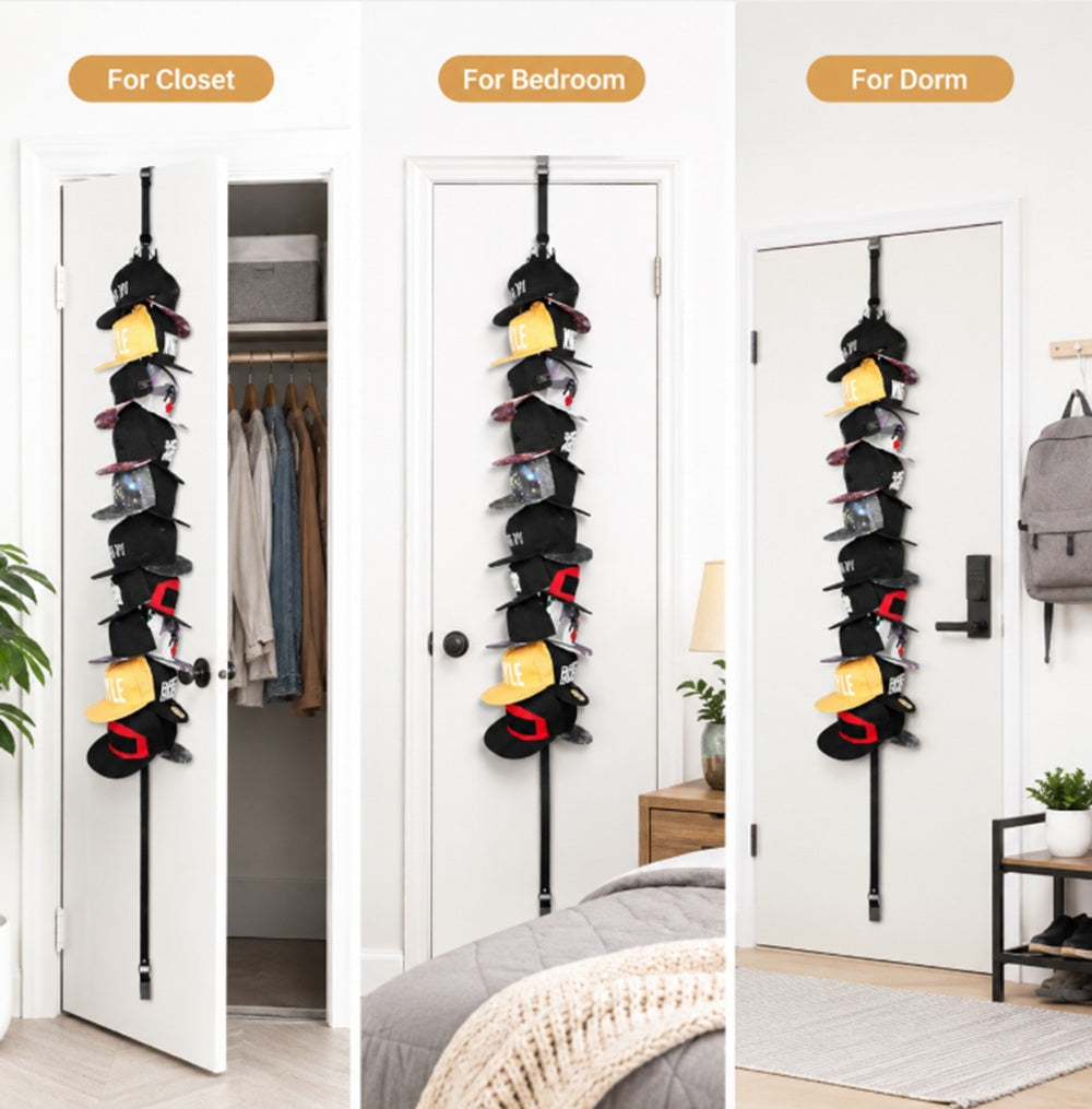20-Hook Wall & Door Hat Rack Organizer | TIKA