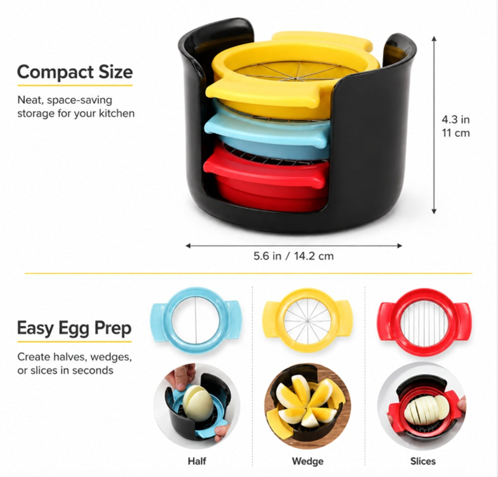 3-in-1 Egg and Strawberry Slicer | TIKA