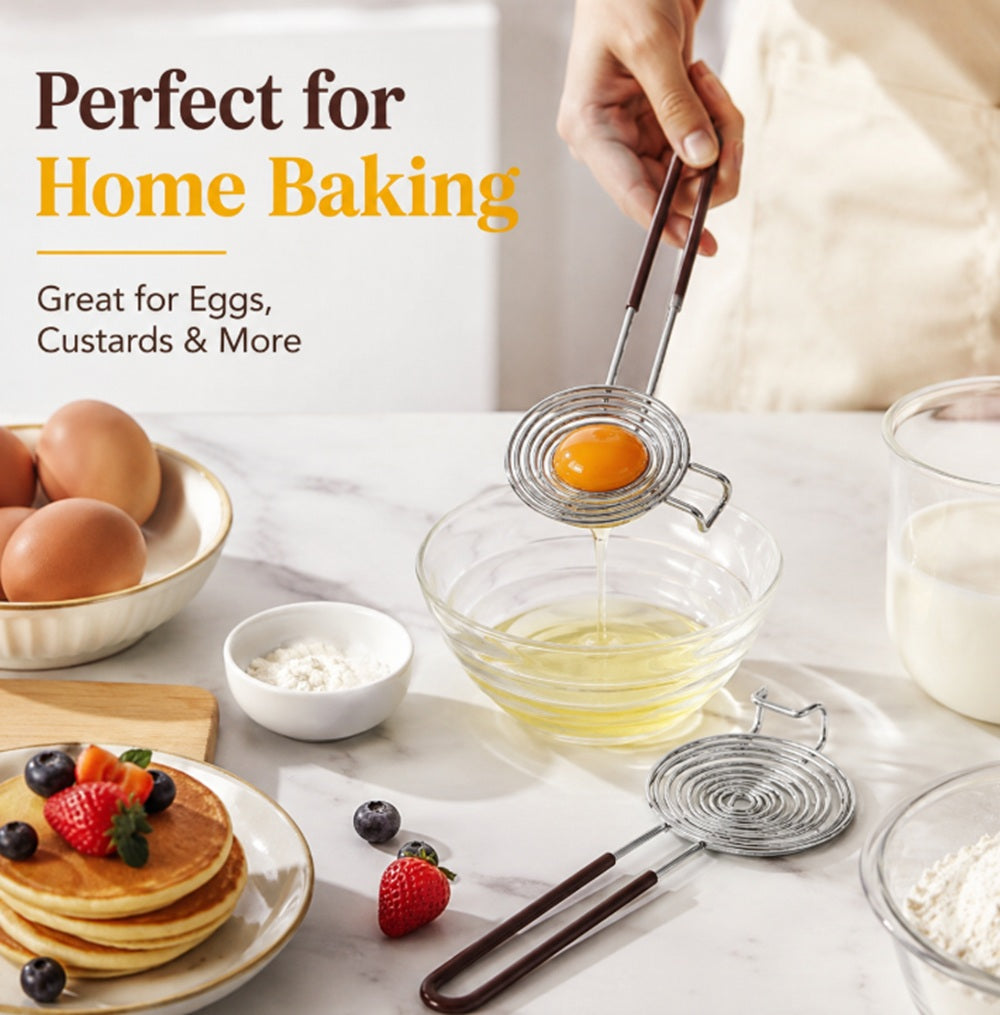 Stainless Steel Egg Yolk Separator for Baking & Cooking | TIKA