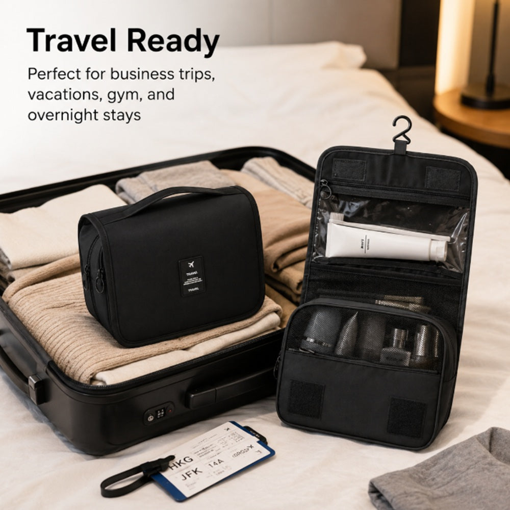 Hanging Travel Toiletry & Makeup Bag | TIKA