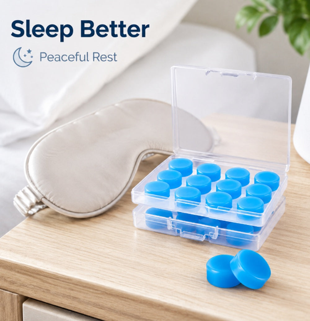 16-Piece Reusable Silicone Earplug Set | TIKA