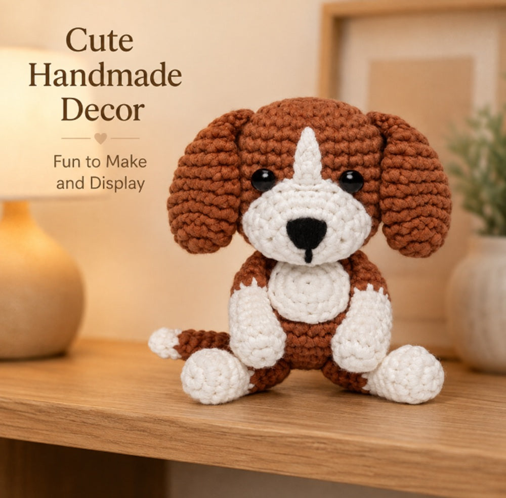 Puppy Beagle Crochet Kit for Beginners with Video Tutorials – TIKA