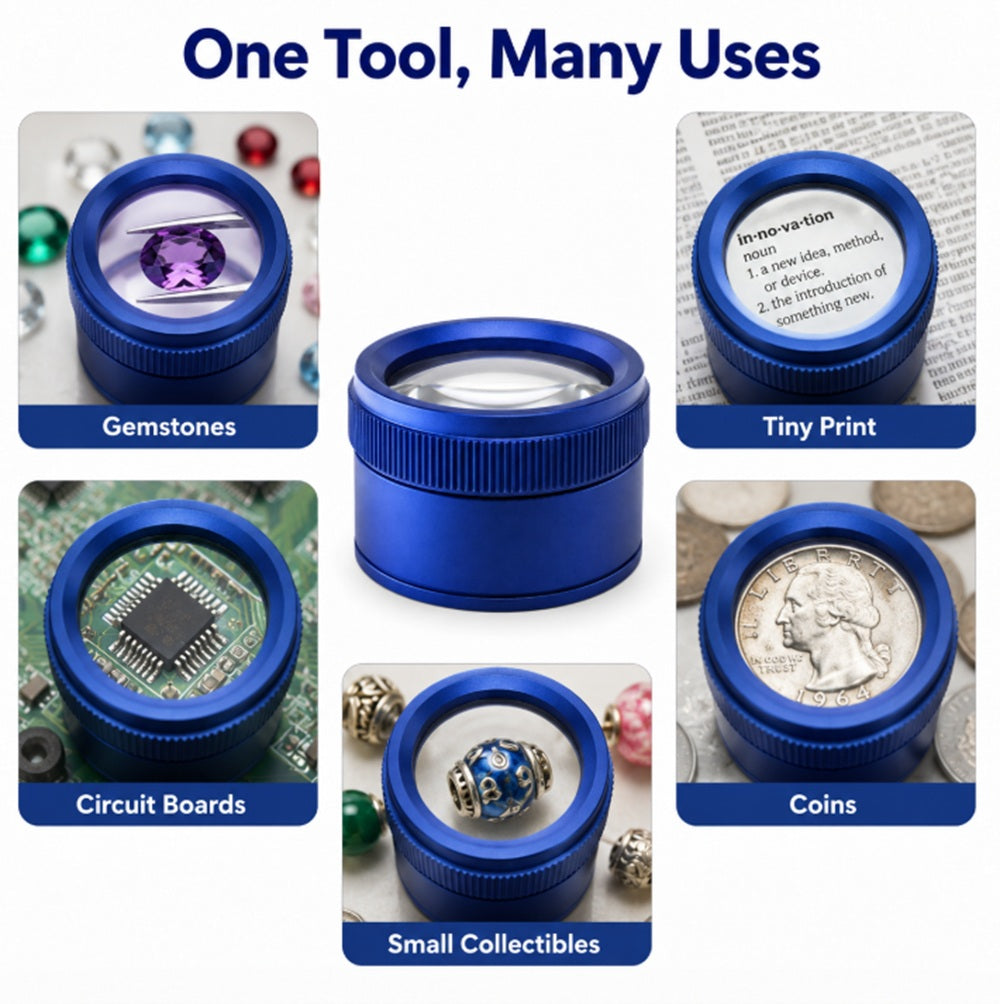 40X 30mm Portable Jeweler’s Loupe Magnifier | TIKA