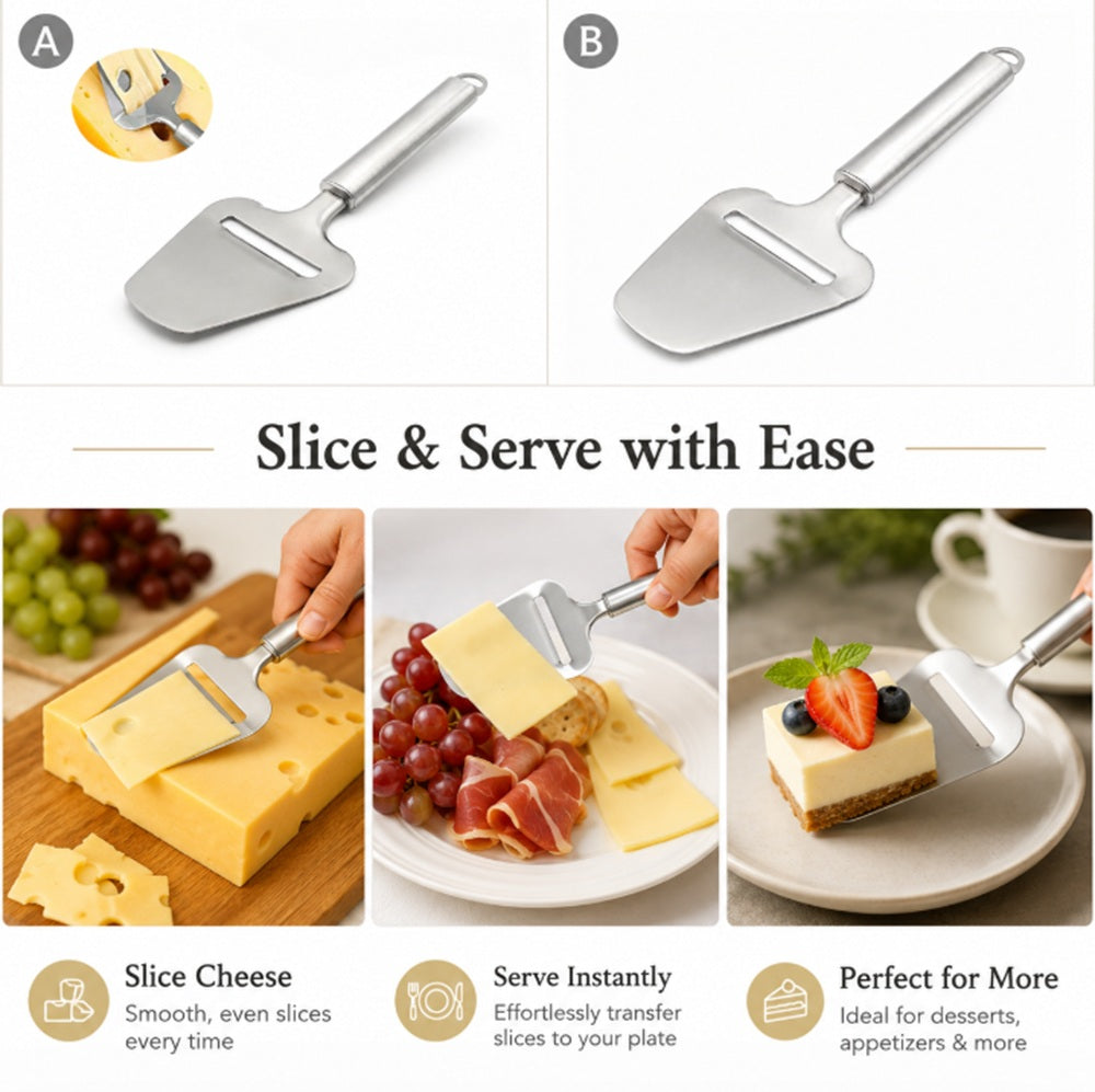 9.5-Inch Stainless Steel Cheese Slicer | TIKA