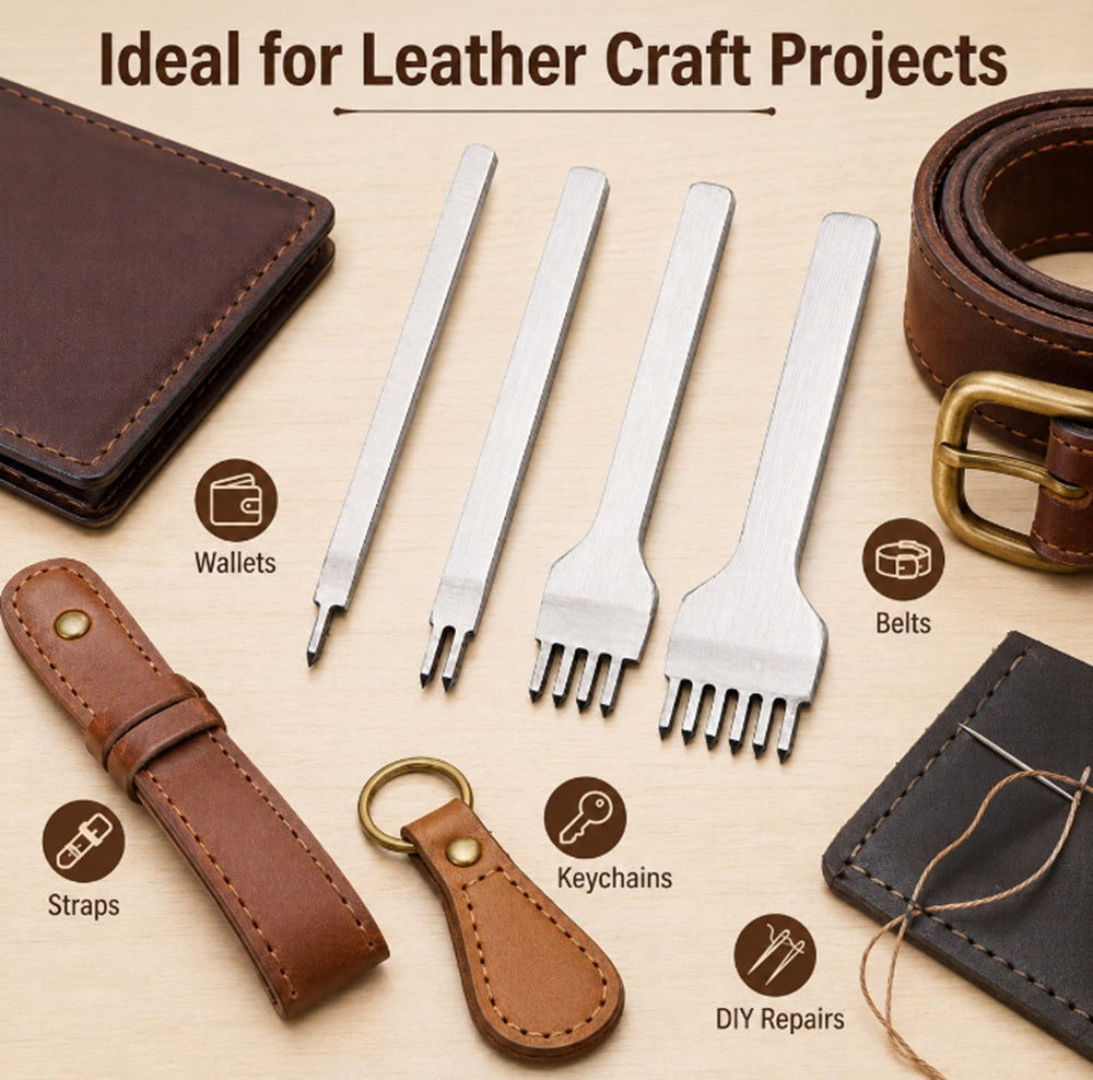 4-Piece Leather Craft Tool Kit | TIKA
