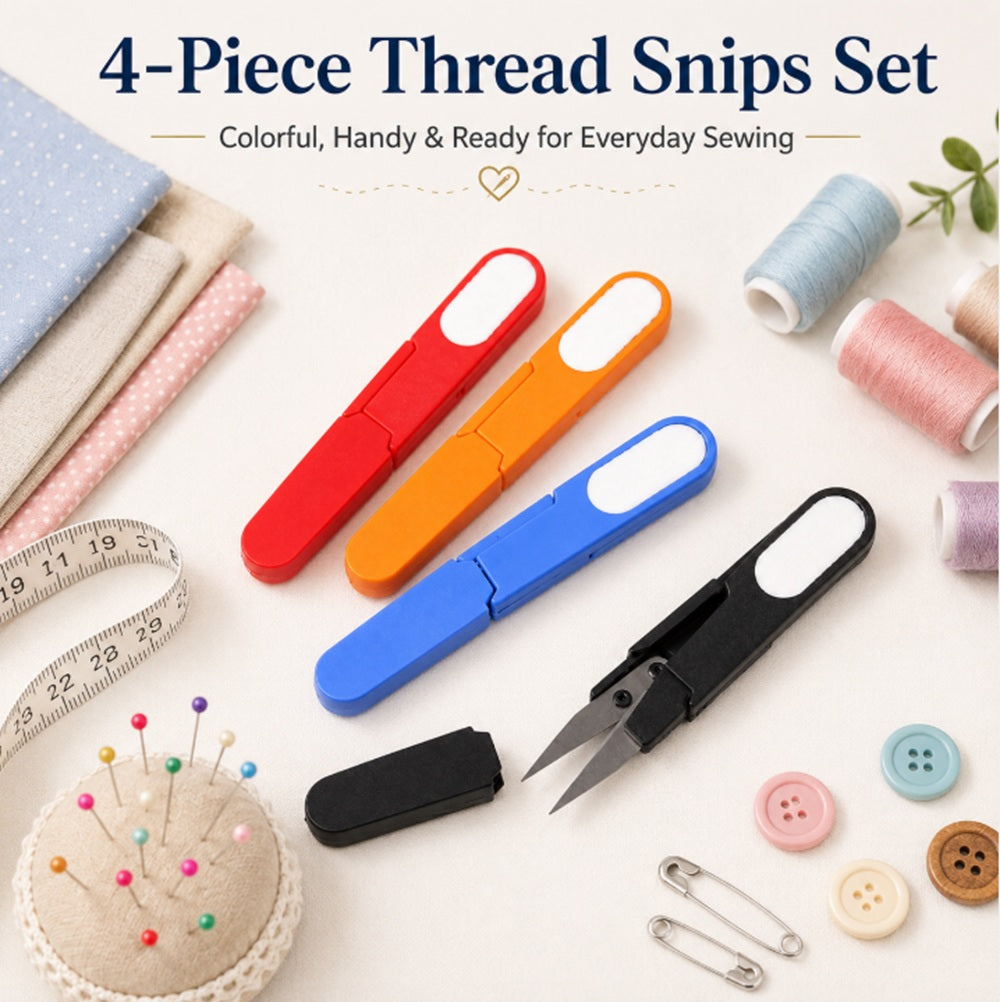 4-Pack Precision Sewing & Embroidery Thread Snips | TIKA