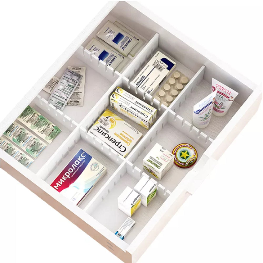 8-Pack Adjustable Drawer Dividers | TIKA