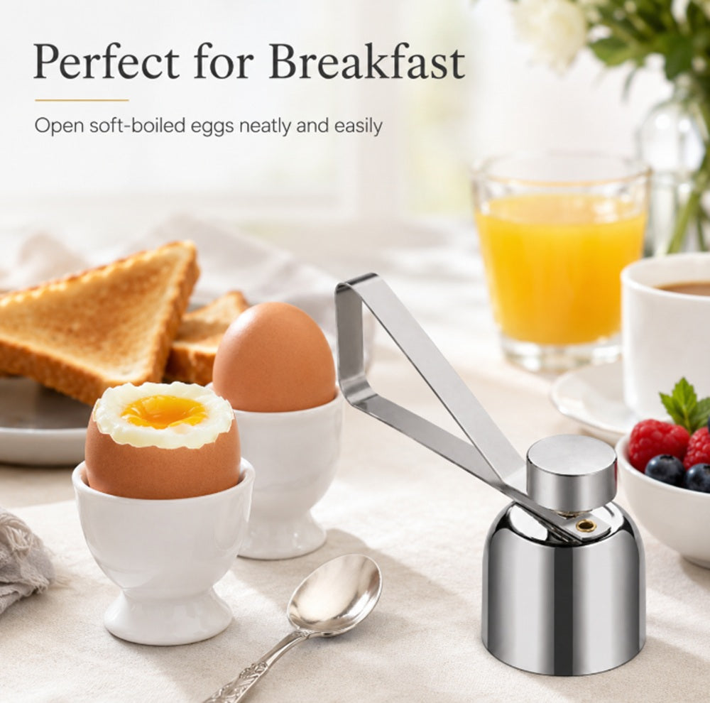 Stainless Steel Egg Topper for Soft & Hard-Boiled Eggs | TIKA