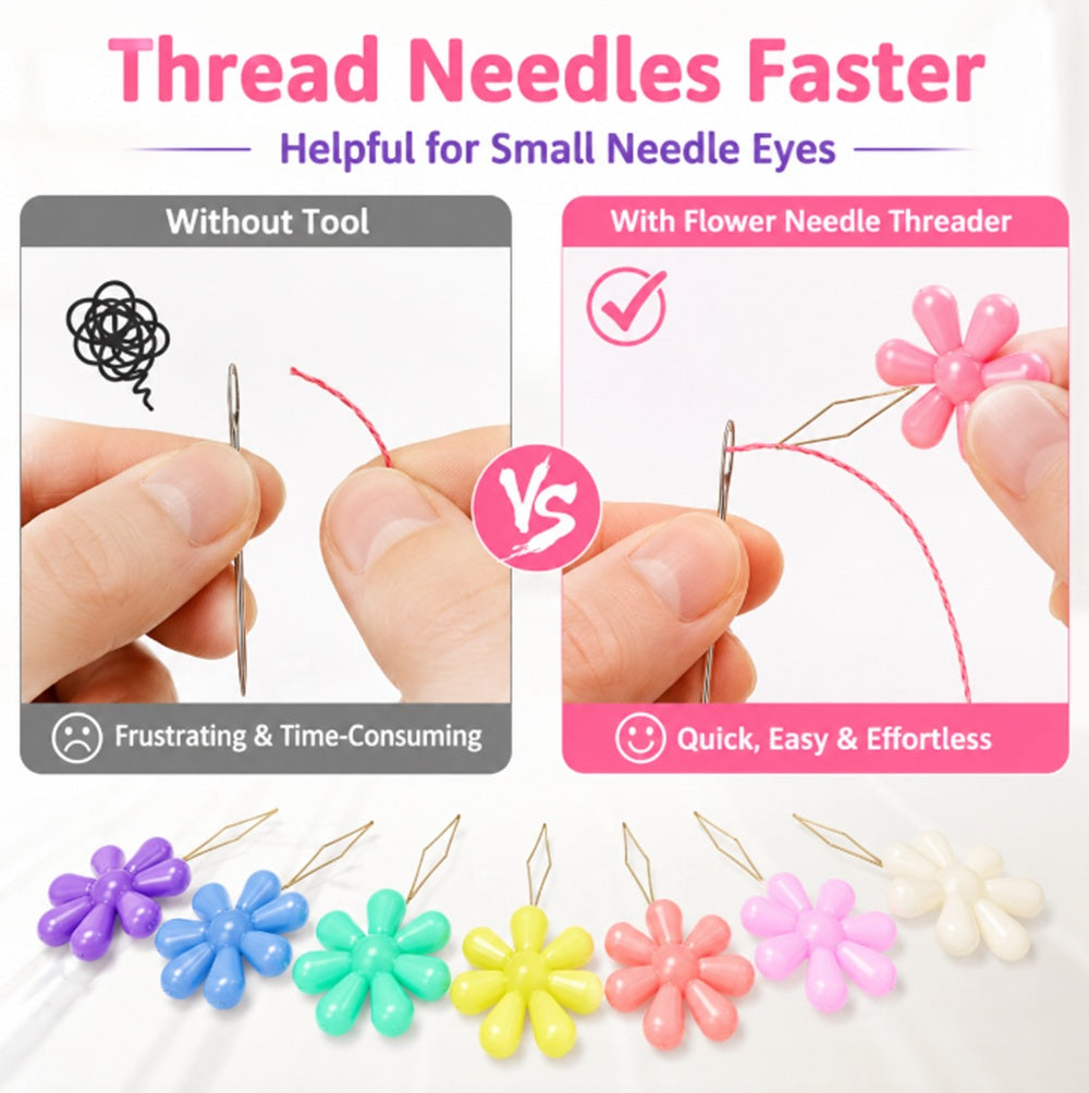 20-Piece Wire Loop Needle Threader Set | TIKA