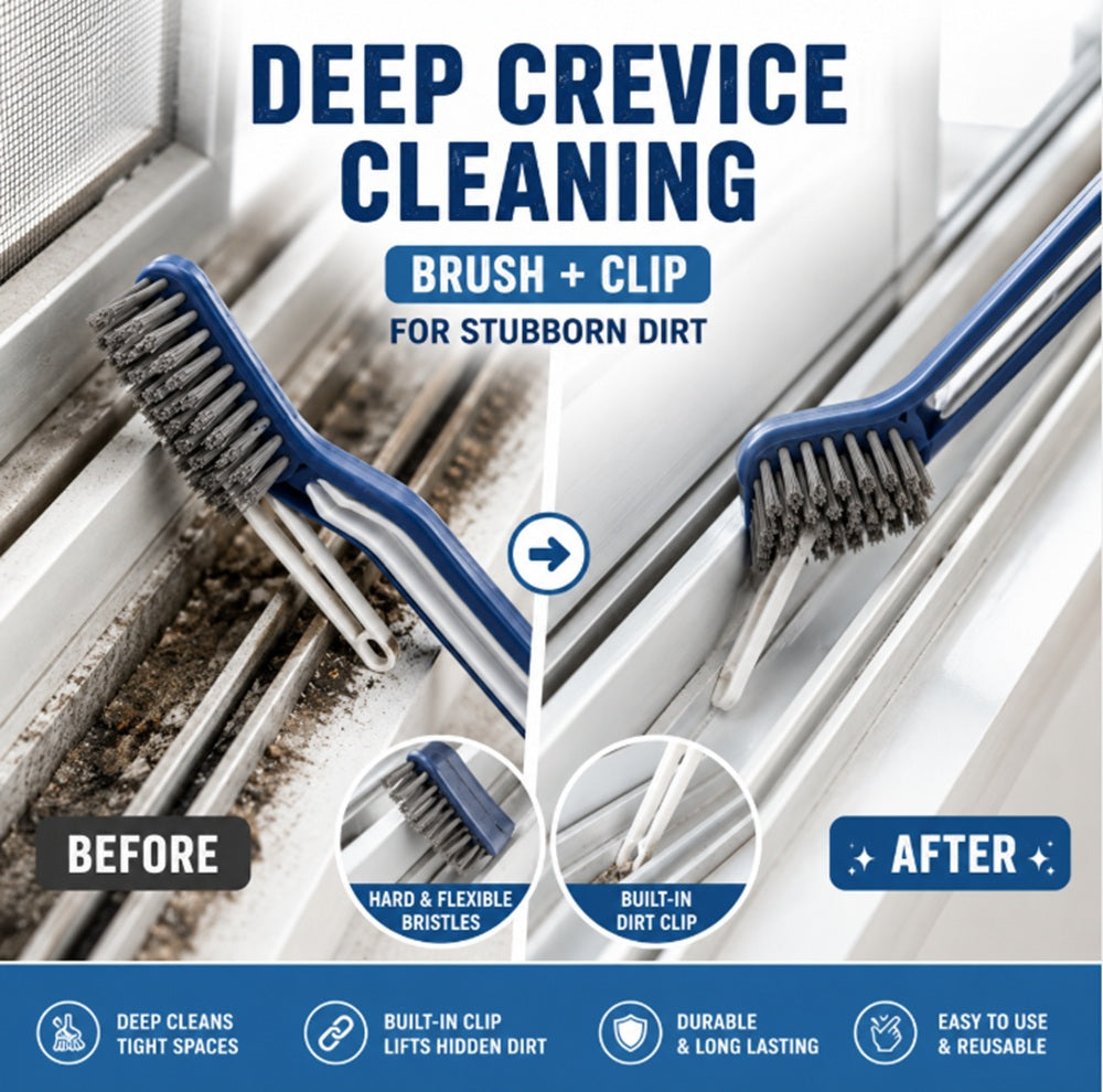 2-in-1 Floor Seam & Grout Crevice Cleaning Brush | TIKA