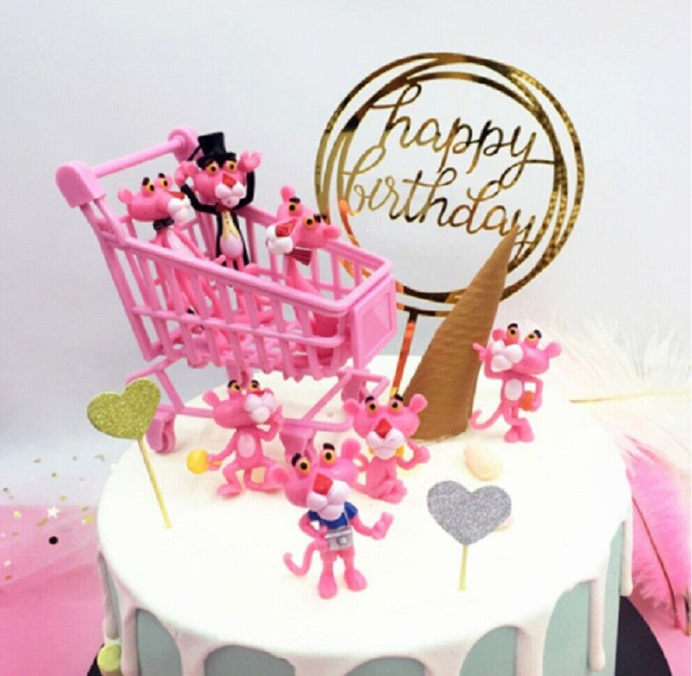 12-Pack Glitter Birthday Cake & Cupcake Toppers | TIKA