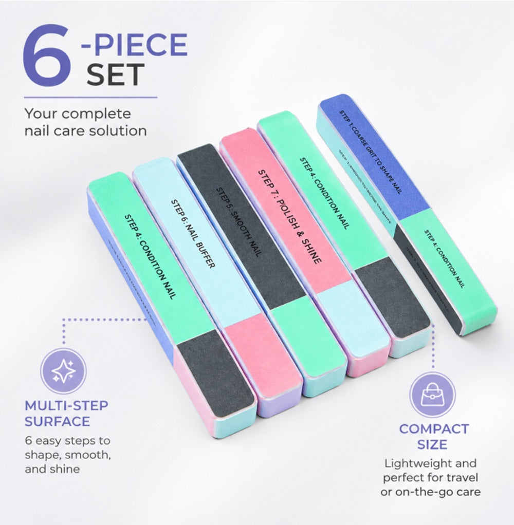 6-Piece Nail File & Buffer Set | TIKA