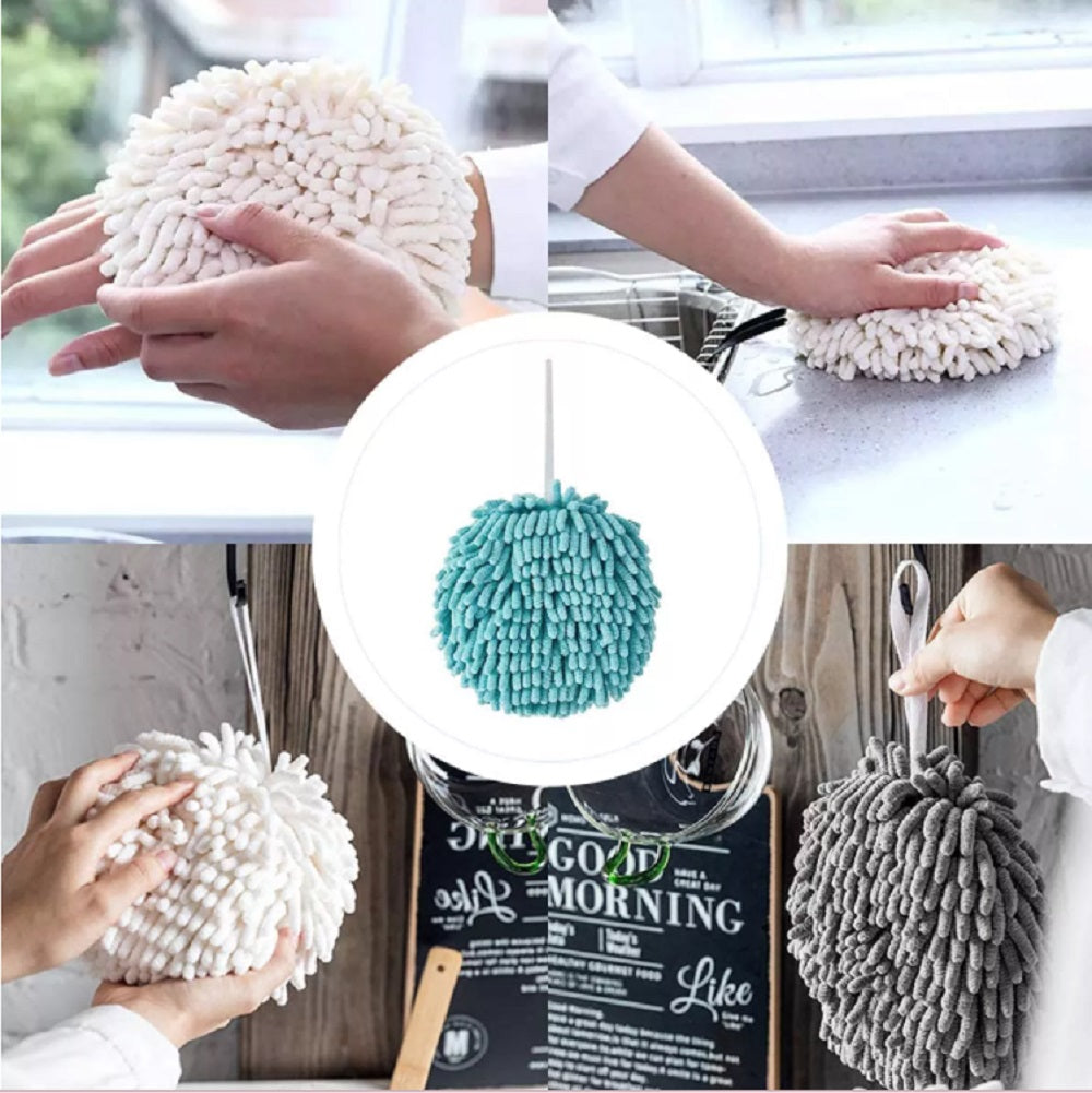 3-Pack Absorbent Hanging Hand Towel Balls | TIKA