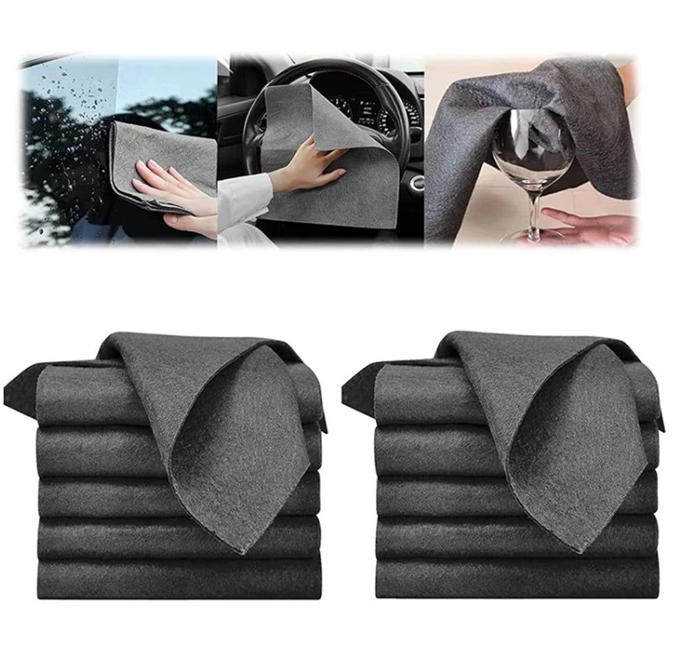 5-Pack Thick Microfiber Cleaning Cloths | TIKA
